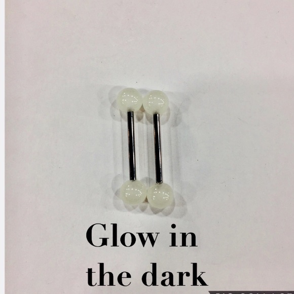 Melighting 14G Black Moon Nipple Rings 316L Acciaio Inox Nera Nipple